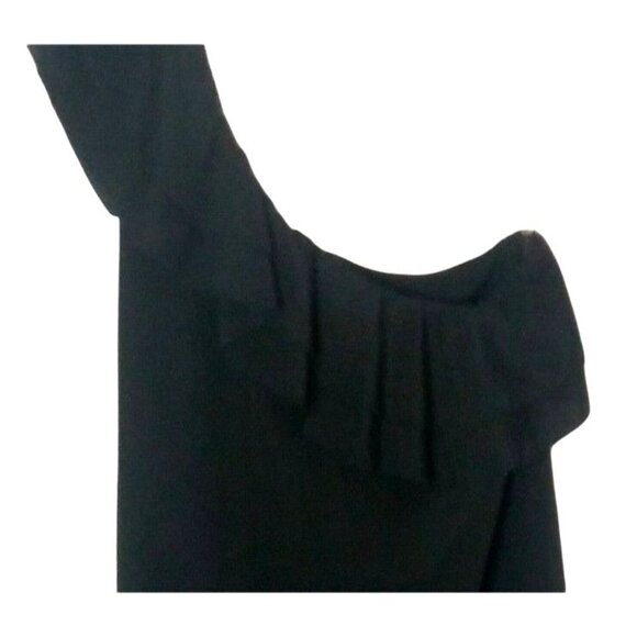 Evening Party Black Dress Guess Medium One Shoulder Party Special Event Cocktail - Picture 2 of 7